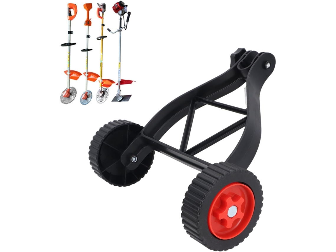 Roda De Suporte Ajustável Para Aparador De Grama, Apoios Auxiliar De 23 A 28 Mm, Compatível Com Roçadeiras E Equipamento De Ervas Daninhas