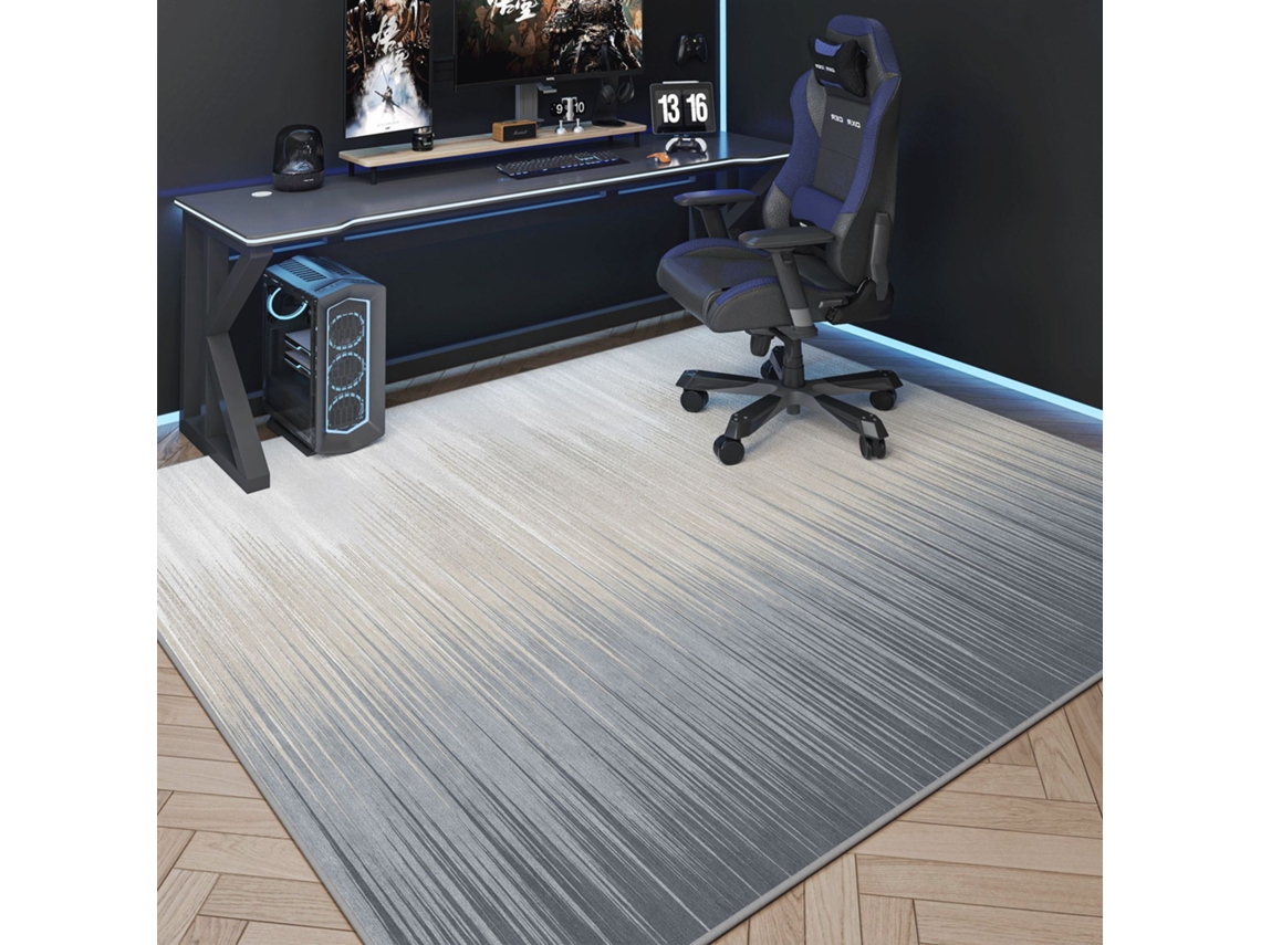 Tapete Protetor Para Cadeiras, (gradiente Cinza - 120x160 Cm) Cuich