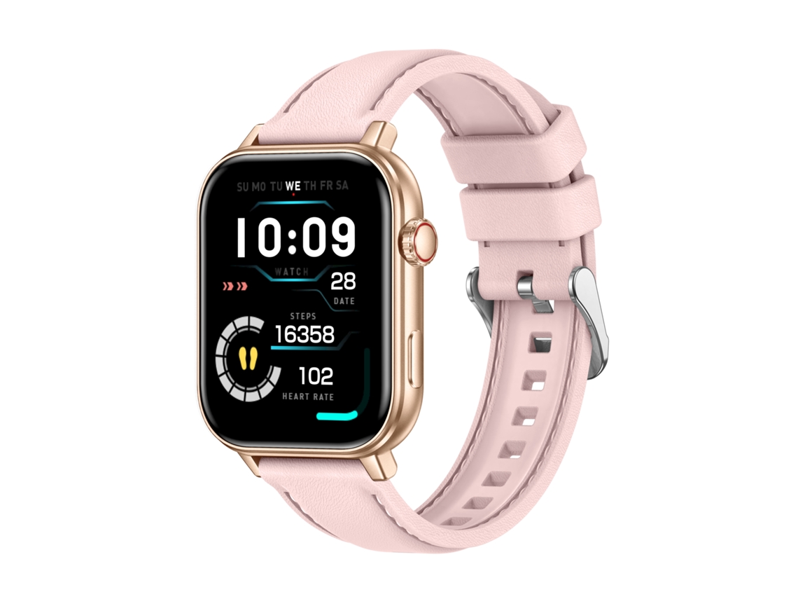 Smartwatch Chronus Gps Ecrã 1,83 Polegadas Chamadas Bluetooth 100+ Modos Desportivos Ip68 Rosa