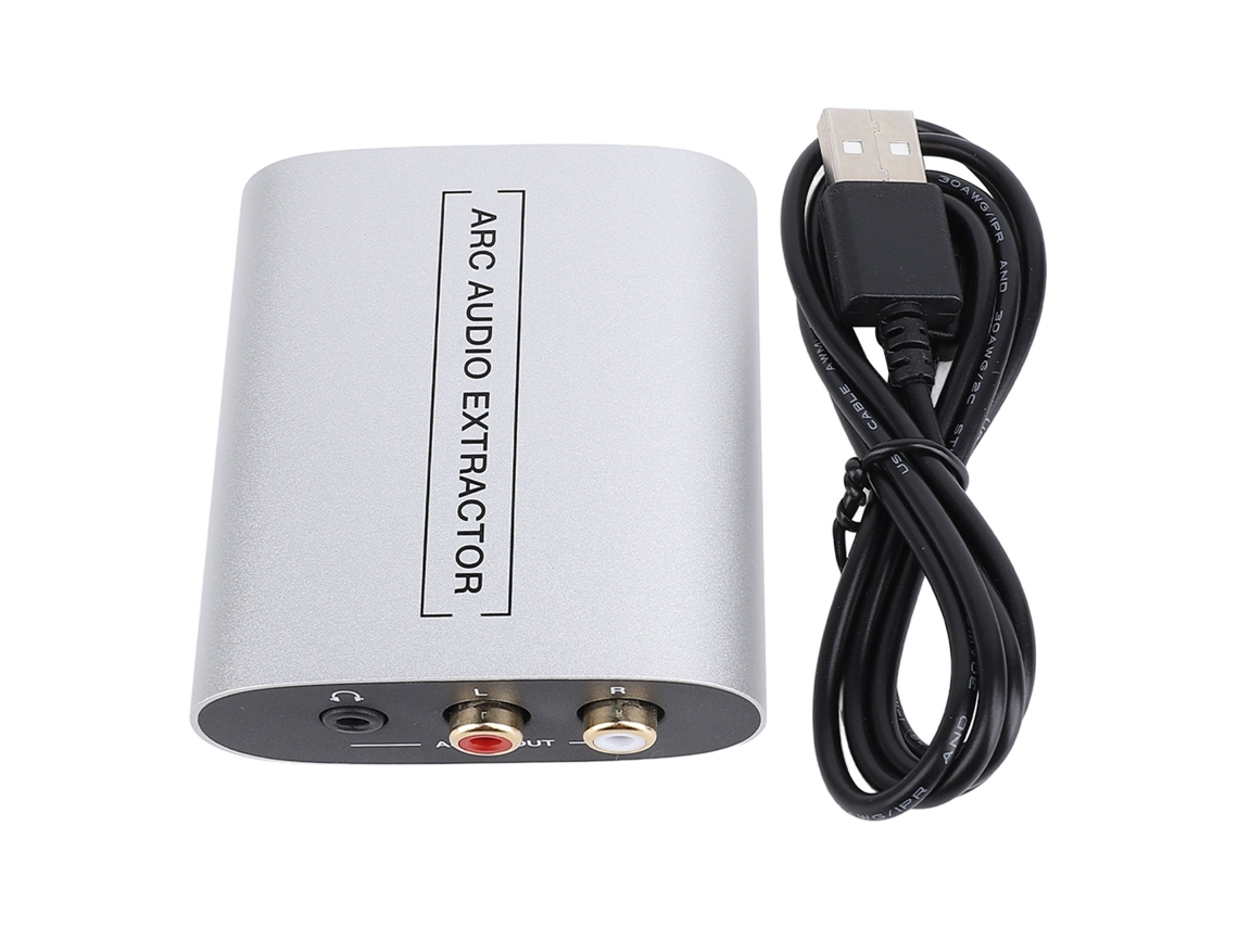 Aetheria extrator de Som Arc Interface Multimídia Hd para 3.5mm Jack Lr Av Conversor Estéreo Analógico