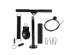 Conjunto De Equipamentos Fitness Diy Com Polia, Barra E Alça Para Treinamento De Tríceps
