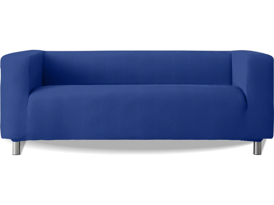 Capa para Sofá Klippan de Braços Altos Tecido Elástico MILICA Aruba  (Poliéster - 190 cm -  Azul)