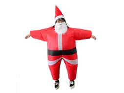 Fantasias Infláveis ​​de Papai Noel Para O Natal, Roupas De Atividades Com Barba Branca Para Idosos Olysi Shop