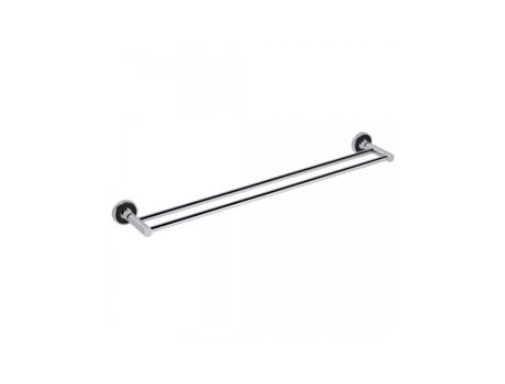 TREND-I: Suporte duplo de toalhas, 600 mm, preto