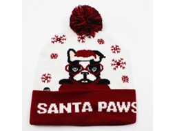 Gorro De Natal De Tricô Chrui Com Luzes, Com 6 Luzes Led Coloridas (05)