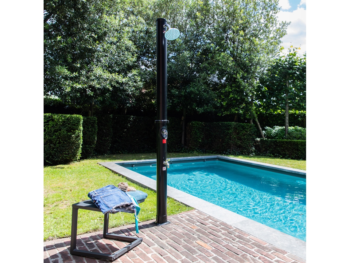 Chuveiro Solar Moorea Preto 18L HAPPY GARDEN