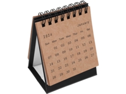 Calendário De Mesa Pequeno Independente Com Visualização Mensal Em