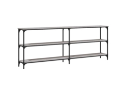 Mesa Consola MAISON EXCLUSIVE em Derivados de Madeira Cinzento Sonoma (200x29x75 cm)