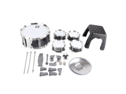 Primerox bateria Infantil Educativa Musical para Crianças Iniciantes Brinquedo de Bateria Preto 3+ Anos