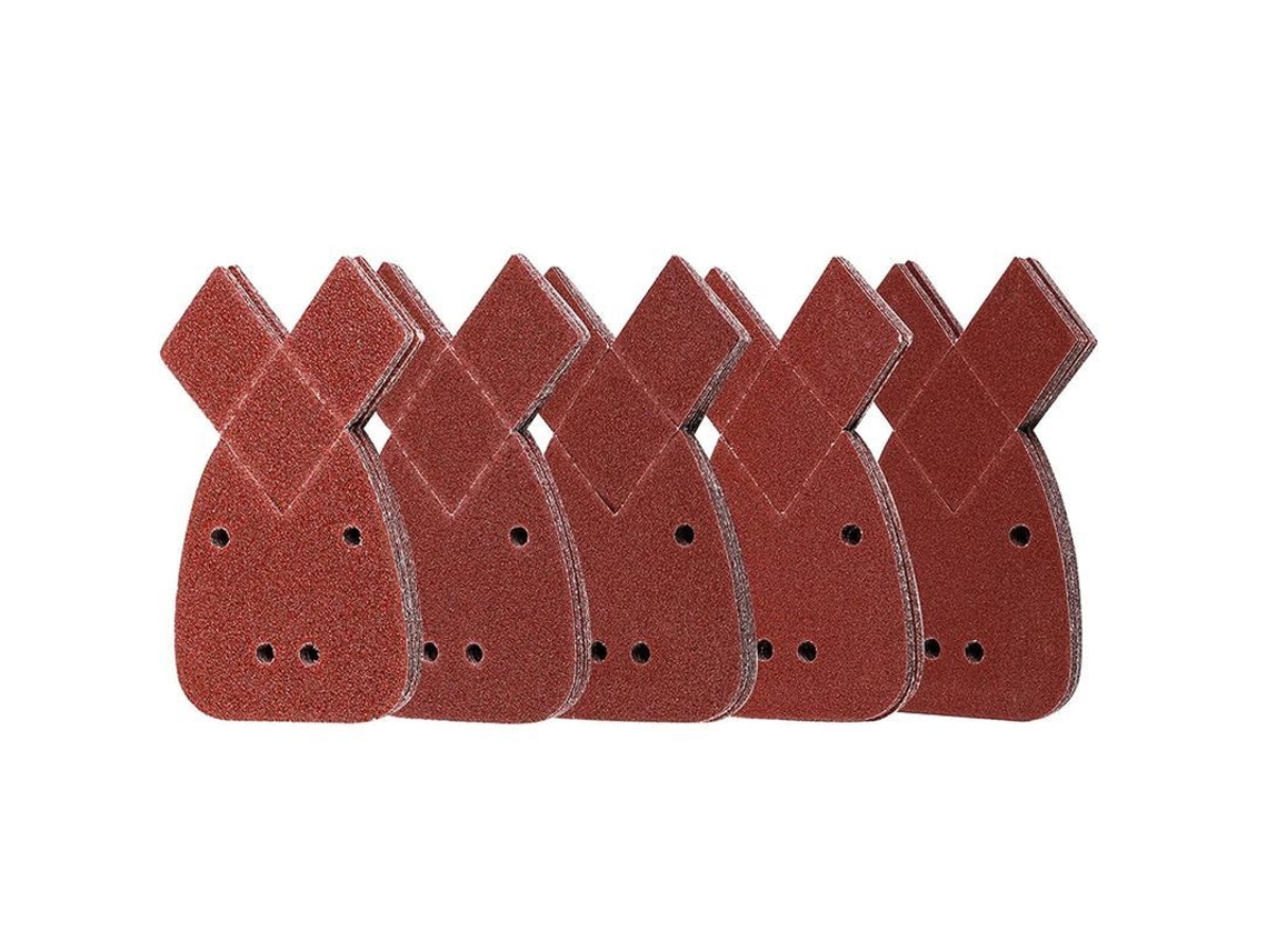 Folhas de Lixa Triangular S/MARCA, 4 buracos, grão 40/60/80/120/240, 105x152mm