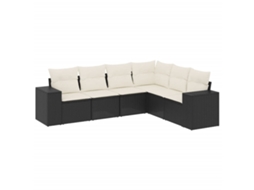 Garden Sofa Set, Garden Sofa Sets Vidaxl Preto Rattan / Vime (n/a)