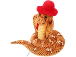 Cobra De Pelúcia Travessa Com Cartola Vermelha, Modelo Para