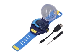 BRINQUEDO Carro de Controle Remoto, Mini, Relógio, 2.4GHz, Carregamento USB, Corrida, para Meninos e Meninas, Azul S/MARCA