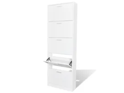 Shoe Cabinet, Shoe Cabinets Vidaxl Branco Madeira (n/a)