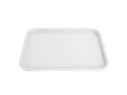 Ronjoe-tabuleiro De Fast Food Retangular Pp Antiderrapante Para Restaurante E Cantina Branco