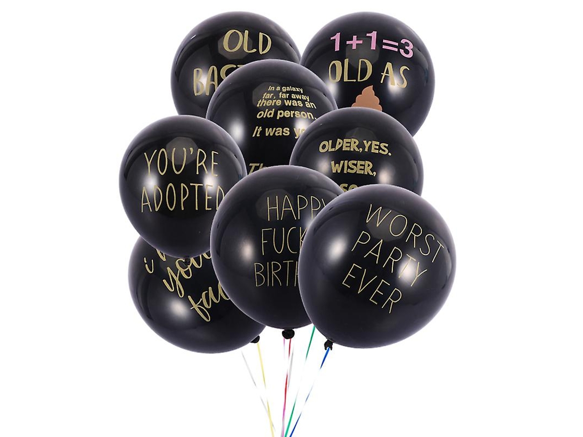 Balão De Látex Com Letras 8 Unidades Para Decoração De Festa Allinless