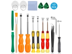 Conjunto De Chaves De Fenda De Precisão 17 Em 1 Para Reparo De Console De Jogos, Combinação De 17 Peças, 1 Klb Brilvibera