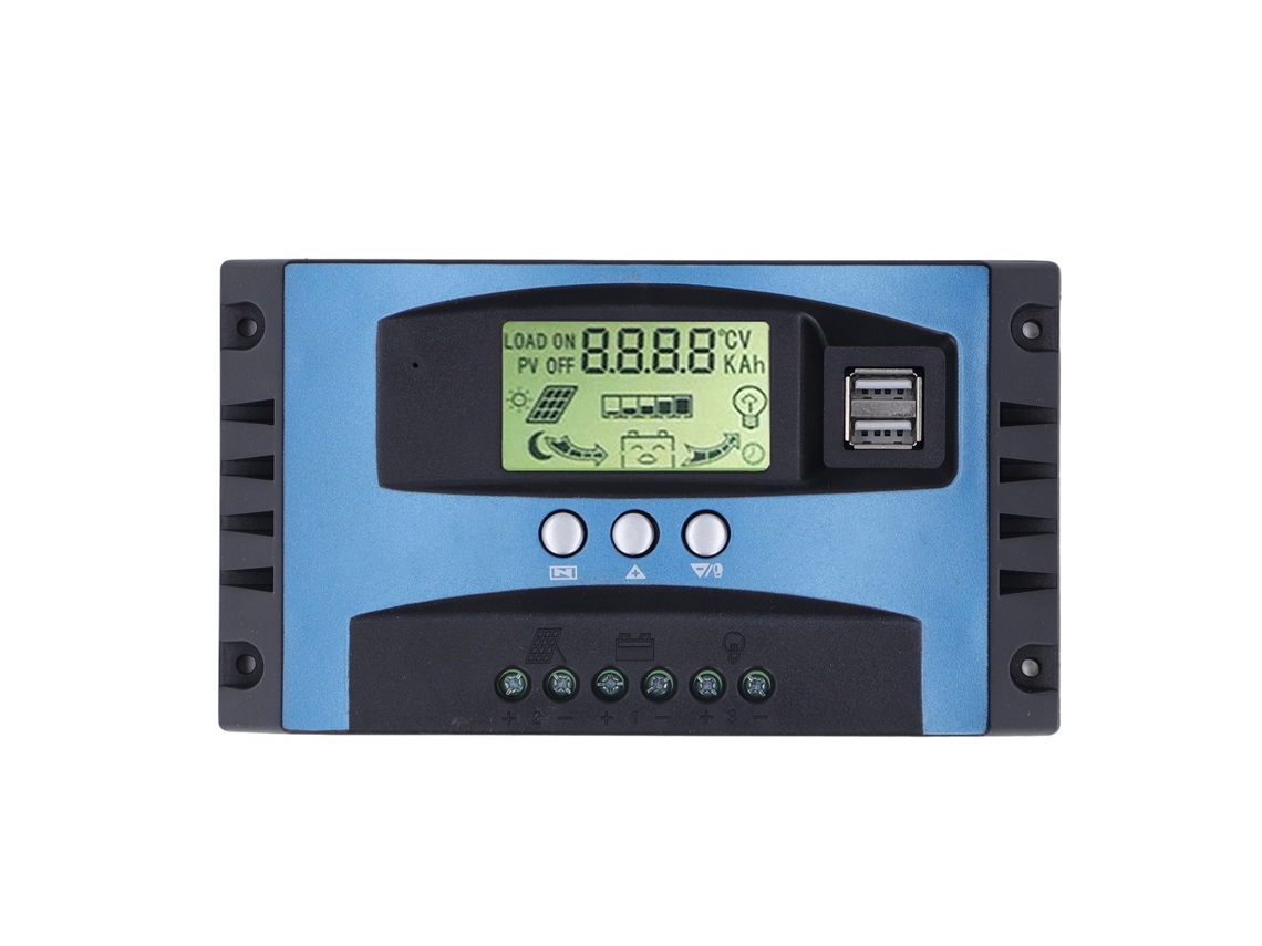 Controlador De Carga Solar Mppt Trifásico Regulador De Batería Panel Solar 12v 24v 40a Protector