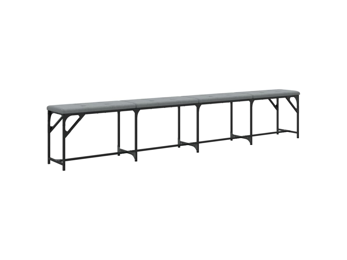 Dining Bench, Dining Benches Vidaxl Cinzeto Madeira Processada (248 X 32 X 45 Cm)