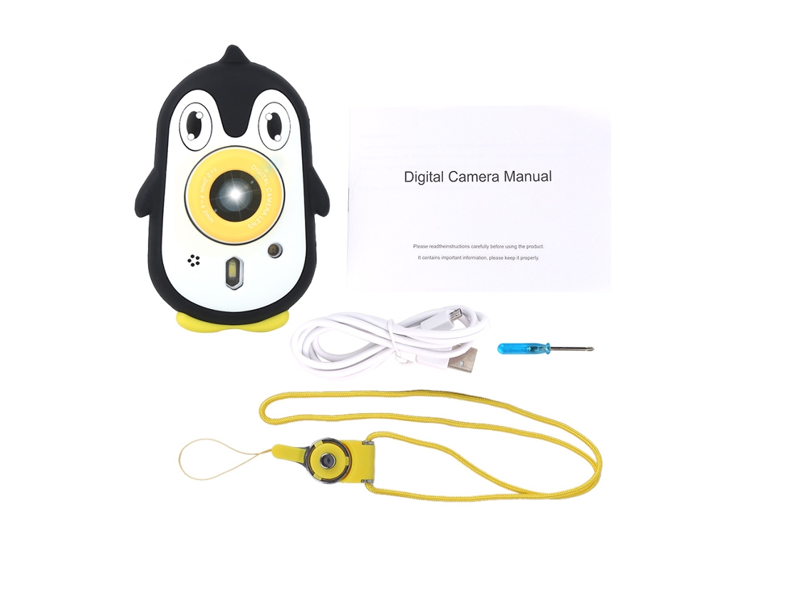 NEVEANCE Câmera Infantil 3m À Prova Dágua Com Tela Ips De 2,4 Polegadas E Capa De Silicone, Suporte Para Filtro E Jogo