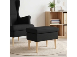 Vidaxl Pufe Para Os Pés Preto 55 X 35 X 41 Cm