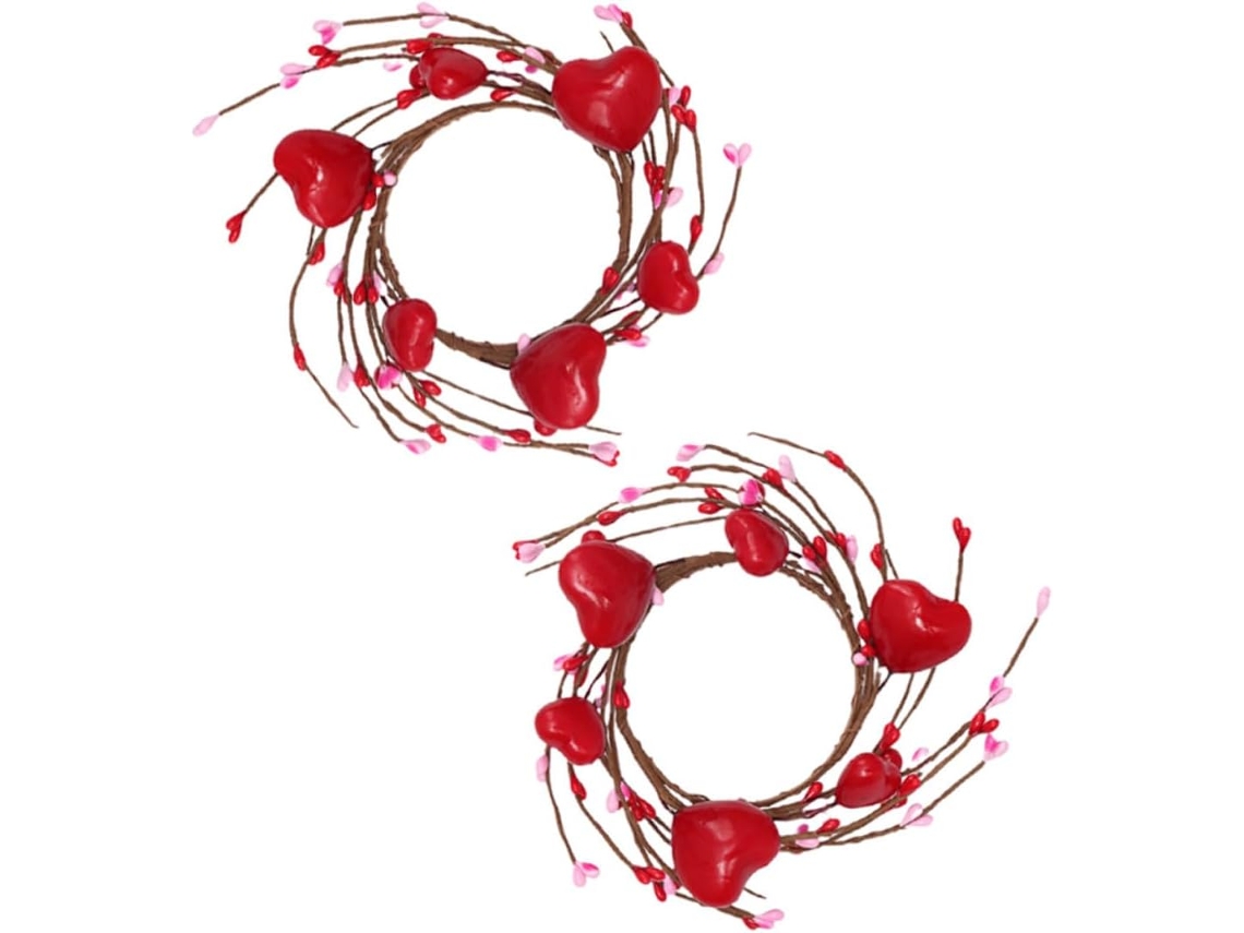 Conjunto De 2 Coroas De Coração - Para Uso Prático E Funcional