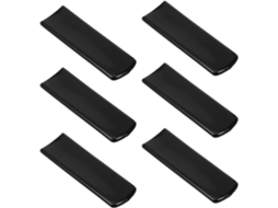 Conjunto De 6 Capas Protetoras Pretas Em Pvc Para Válvulas Esfera –