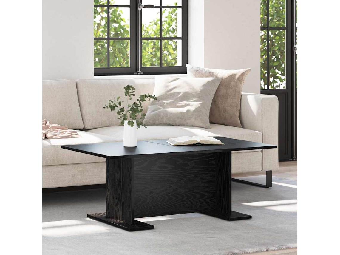 Vidaxl Mesa De Centro Carvalho Preto 103.5 X 60 X 40 Cm