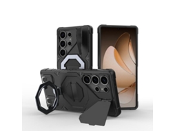 Capa De Telemóvel Zruxe Compativel Com Samsung Galaxy S25 Ultra 5g (magsafe - Suporte - Alça - Preta)
