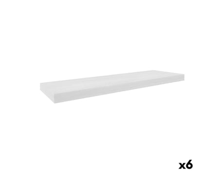 Prateleira Moblekit Branco Madeira 80 X 23,5 X 3,8 Cm (6 Unidades)