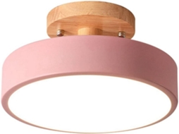 Luminária De Teto Led Moderna Em Madeira Nórdica, Ideal Para Ambientes Internos, Como Cozinha, Sala Gokoco