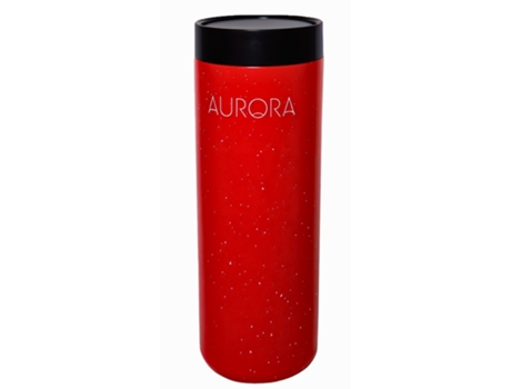 Garrafa térmica Aurora 500ml - Garrafa de café, em aço inoxidável com parede dupla - Mantém Quente durante 6 horas e Frio 12hr – Vermelha