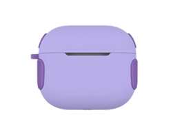 Capa para Fones de Ouvido 2 em 1 com Textura Fosca e Núcleos Contrastantes em PC + TPU para AirPods 3 GIECY