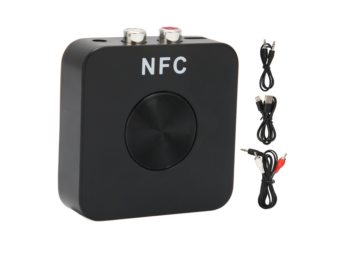Adaptador De Áudio Sem Fio Nfc Bluetooth 5.0 Receptor E Transmissor Aux Para Carro E Casa Com Chamadas Hands Free