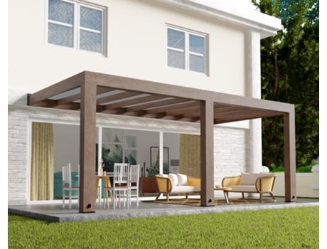 Pergolado CANOPIA Helsinki 3X6 Pergolado em madeira de cedro