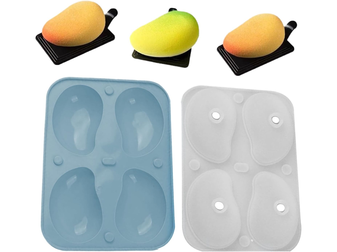 Moldes De Silicone 3d Mousse Com 4 Cavidades - Fácil De Desenformar