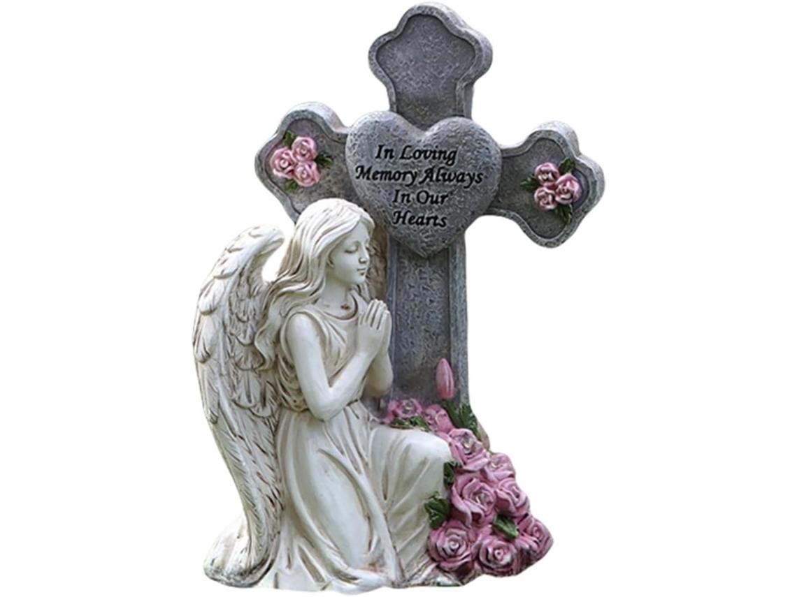 Estátua Genérica de Anjo para Uso Externo Decoração de Jardim em Resina para Luto Estátuas e Figuras para Jardim de CHABERLU