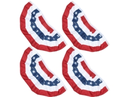 Correntes de Flâmulas Patrióticas, 4 Peças, Bandeiras Americanas Dobradas, 45x90cm, Bandeiras Duráveis para Celebrações CHABERLU