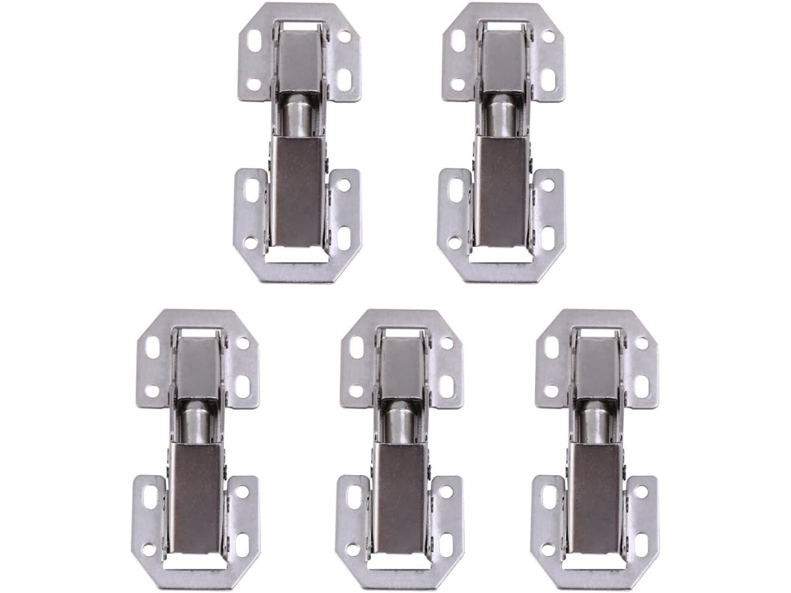 Conjunto De 5 Dobradiças Ocultas Reforçadas, Hidráulicas, Para Portas