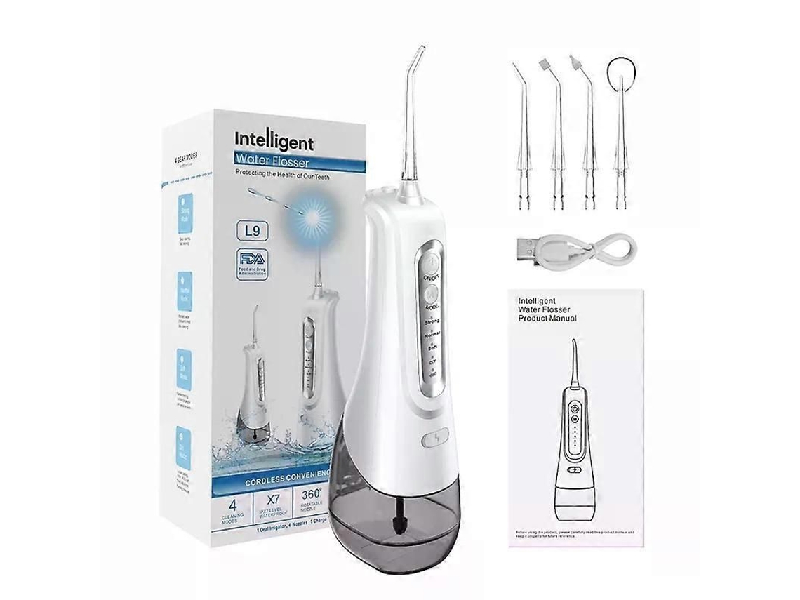 L9 Irrigador Oral Usb Recarregável Fio Dental Portátil Jato de Água 300ml Tanque de Água Limpador de Dentes À Prova D'água TAISHENGDA