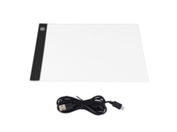 Mesa Digitalizadora A4 com Luz Led, Alimentada por Usb, com 3 Níveis de Brilho, Ideal para Desenho CHABERLU