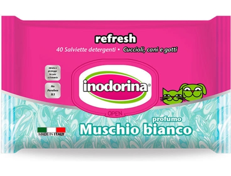 Toalhitas  Musgo Branco (40 Unidades)