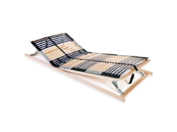 Vidaxl Estrado De Ripas Com 42 Ripas 7 Zonas 70x200 Cm