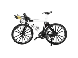 Primerox modelo de Bicicleta Mini de Dedo de Liga para Decoração e Presentes Branco