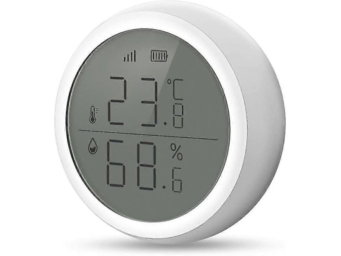 Termômetro E Higrômetro Digital Zigbee Com Display Lcd