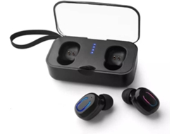 Auriculares Bluetooth True Wireless WJS CT0831 (In Ear - Microfone - Preto)
