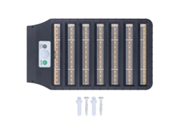 Lâmpada Solar de Rua Ip65 100w 98 Leds 2200lm 3 Modos Indução Corporal para Jardins Patios