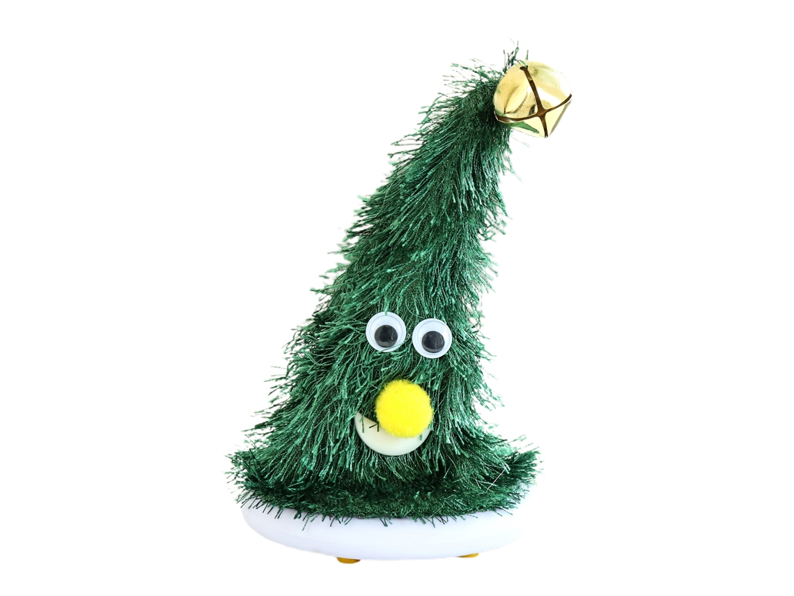 Decoração De Natal Base Iluminada Com Sino