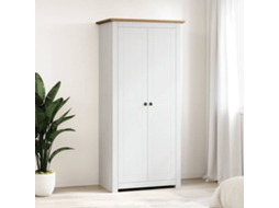 Vidaxl Roupeiro Branco 80x50x171,5 Cm Pinho Panamá Maciço