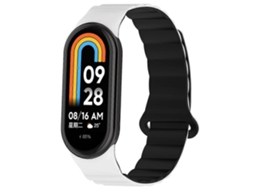Pulseira Magnética De Silicone Bicolor Para Xiaomi Smart Band 9/8